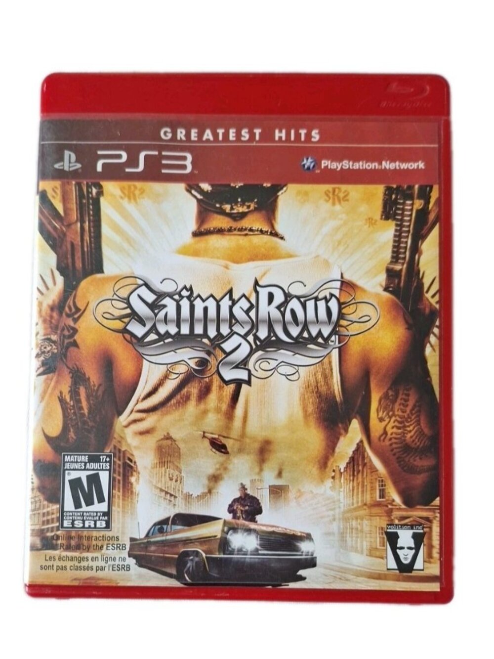 SAINTS ROW 2 USED PS3 GAME SONY PLAYSTATION 3 FRENCH/ENGLISH MANUALS